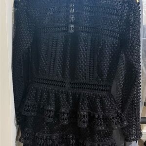 Elegant Black Lace Dress